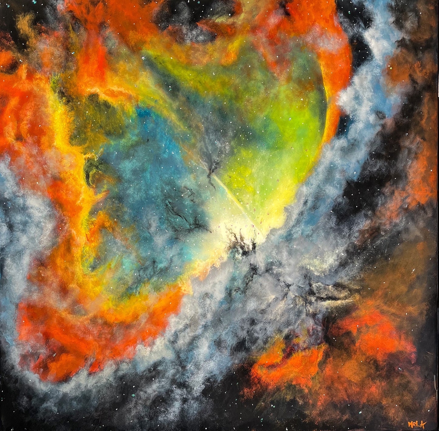 'Rebirth’ 60x60cm Original Painting