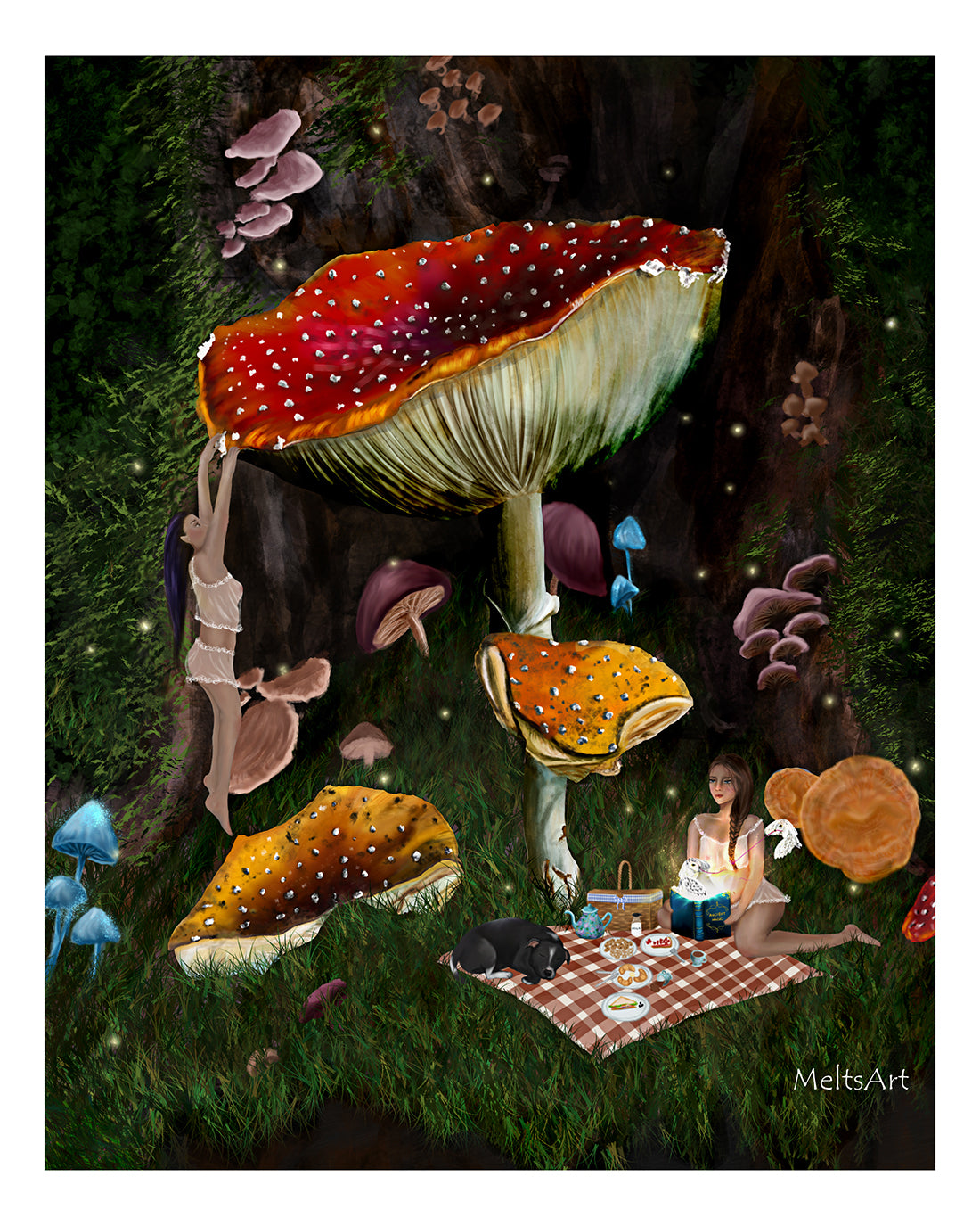'Nocturne Picnic' Fine Art Print